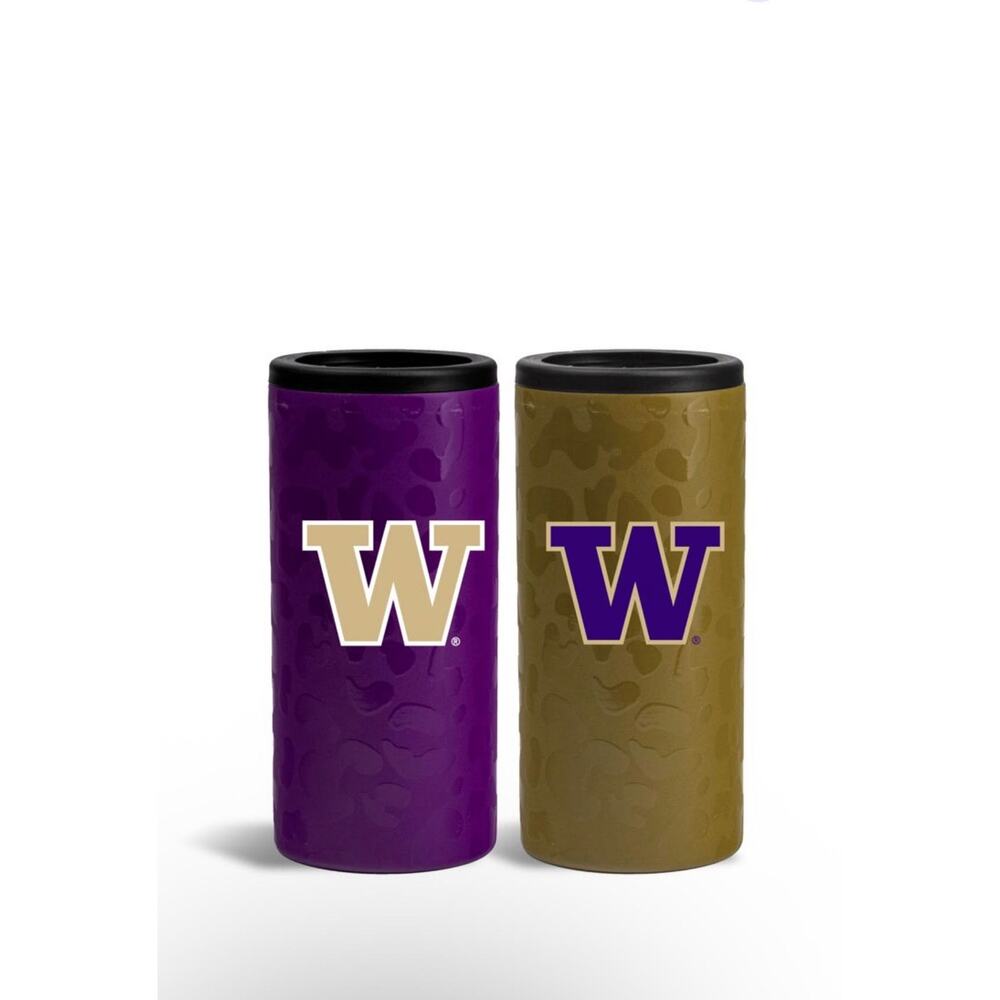 New University of Washington 2-Pack Home/Away Leopard SS Slim Can Coolie cupe4